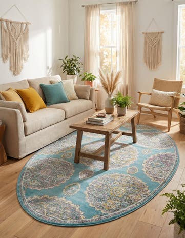 5' 5 x 8' Paragon Oval Rug