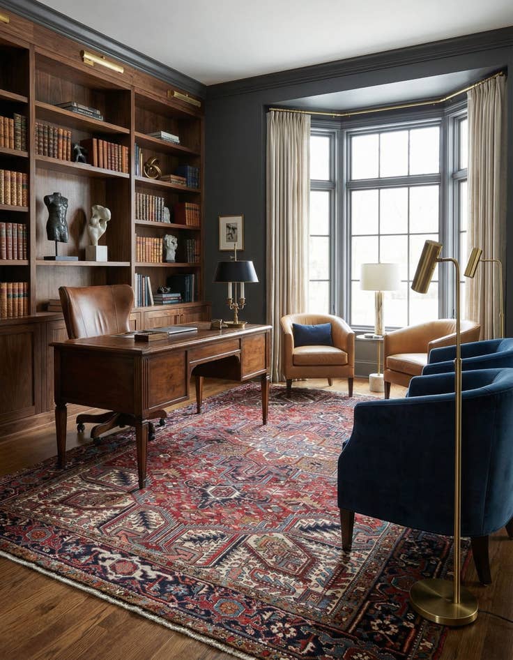 Detail image of 8' 2 x 11' 4 Hand Knotted Mehraban Persian Wool Rug