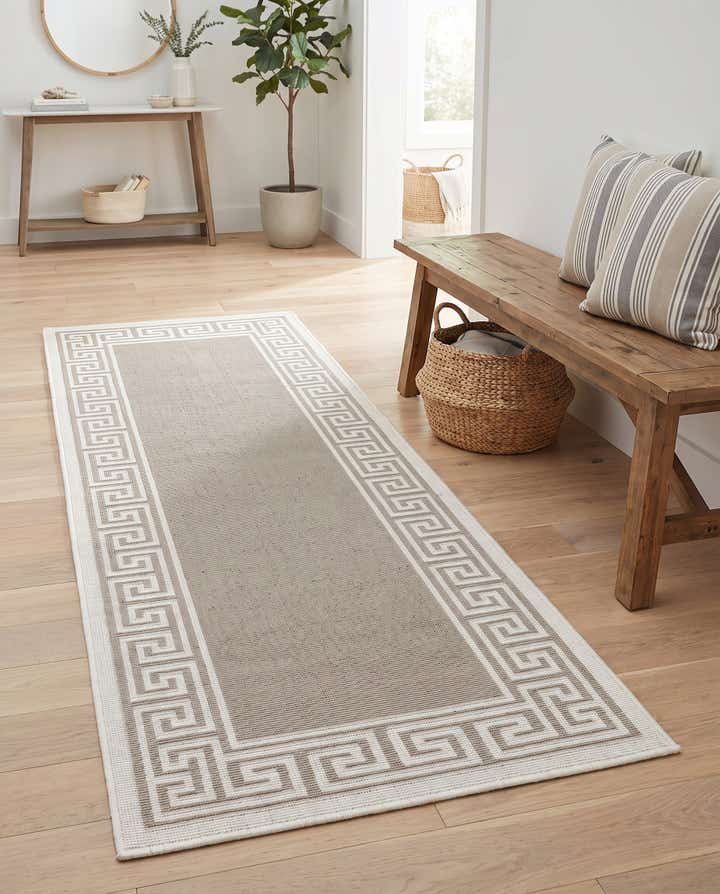 2' x 6' Easy-Clean Coastal Indoor / Outdoor Runner Rug
