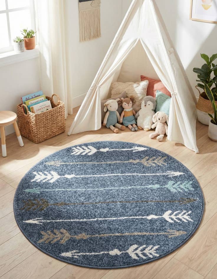 Detail image of 3' x 3' Harvest Round Rug