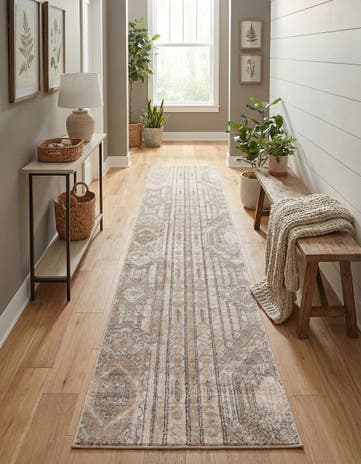 Ivory Oregon Runner Rug