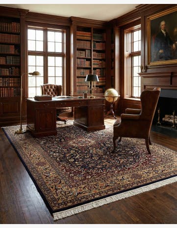 5' 11 x 9' 2 Hand Knotted Bokhara Wool Rug