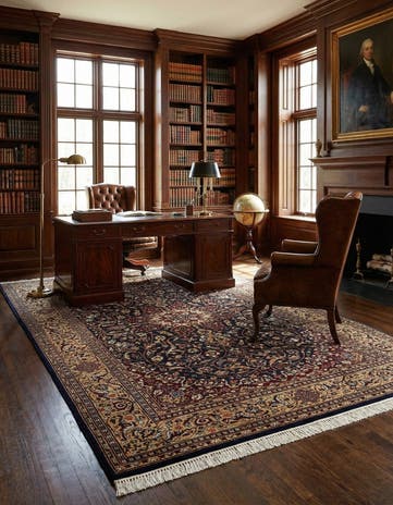 5' 11 x 9' 2 Hand Knotted Bokhara Wool Rug