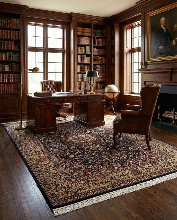 5' 11 x 9' 2 Hand Knotted Bokhara Wool Rug