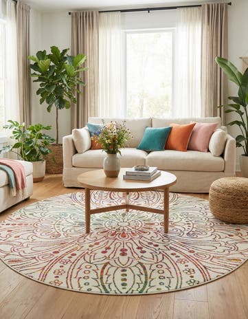 8' x 8' Tuscany Round Rug