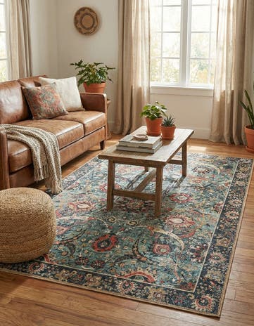 4' 1 x 6' 1 Washable Timeless Rug