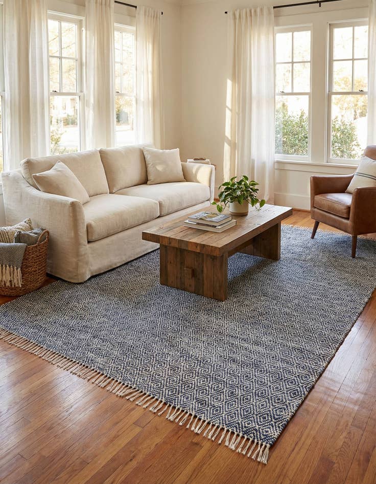 Detail image of 12' x 15' 11  Hand Woven Braided Jute Rug