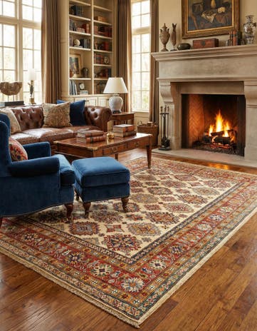 4' 11 x 6' 8 Kazak Wool Rug