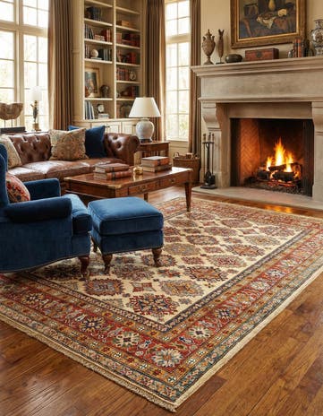 4' 11 x 6' 8 Kazak Wool Rug