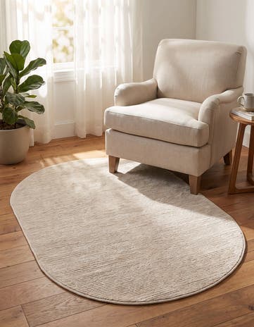Ivory Finsbury Oval Rug