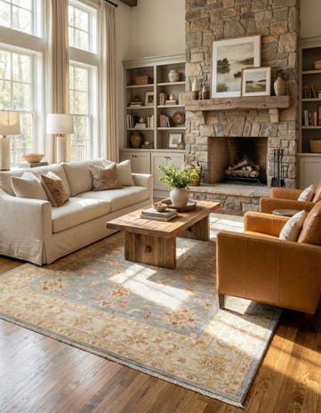 7' 3 x 9' 9 Ziegler Wool Rug