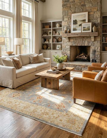 7' 3 x 9' 9 Ziegler Wool Rug