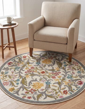 100cm x 100cm Blossom Round Rug