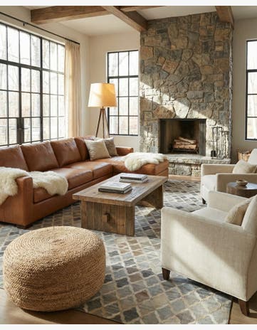 8' 1 x 9' 10 Cowhide - Patchwork Rug