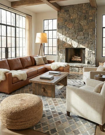 8' 1 x 9' 10 Cowhide - Patchwork Rug