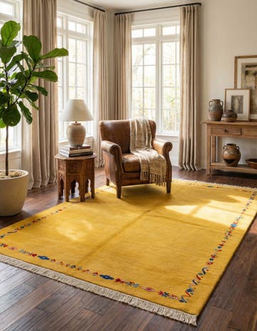 5' 8 x 8' 2 Hand Knotted Tibet Wool Rug