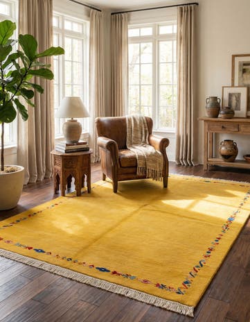 5' 8 x 8' 2 Hand Knotted Tibet Wool Rug