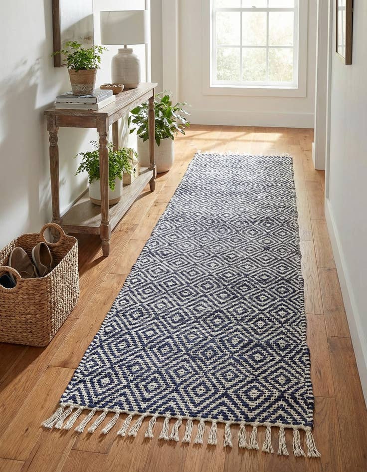 Detail image of  2' 2 x 10'  Hand Woven Braided Jute Runner Rug