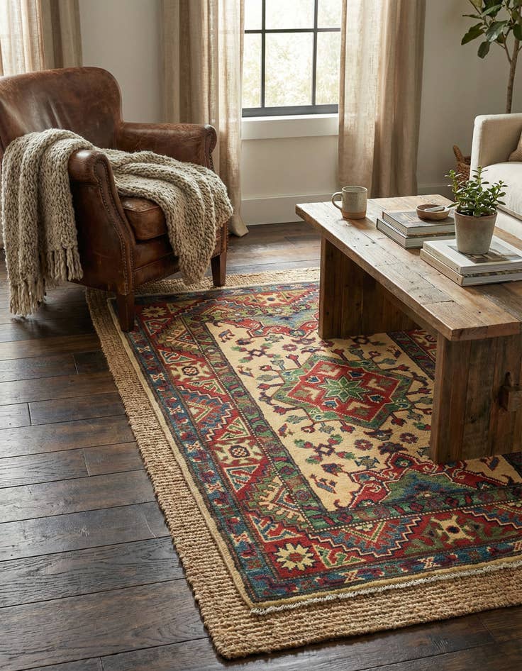 Detail image of  2' 9 x 4' 2  Hand Knotted Kazak Rug