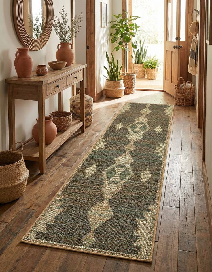 Detail image of  2' x 7' 10  Washable Baja Indoor / Outdoor Runner Rug