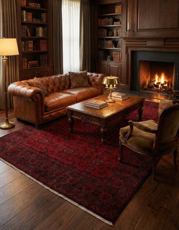 6' 7 x 9' 10 Hand Knotted Khal Mohammadi Wool Rug