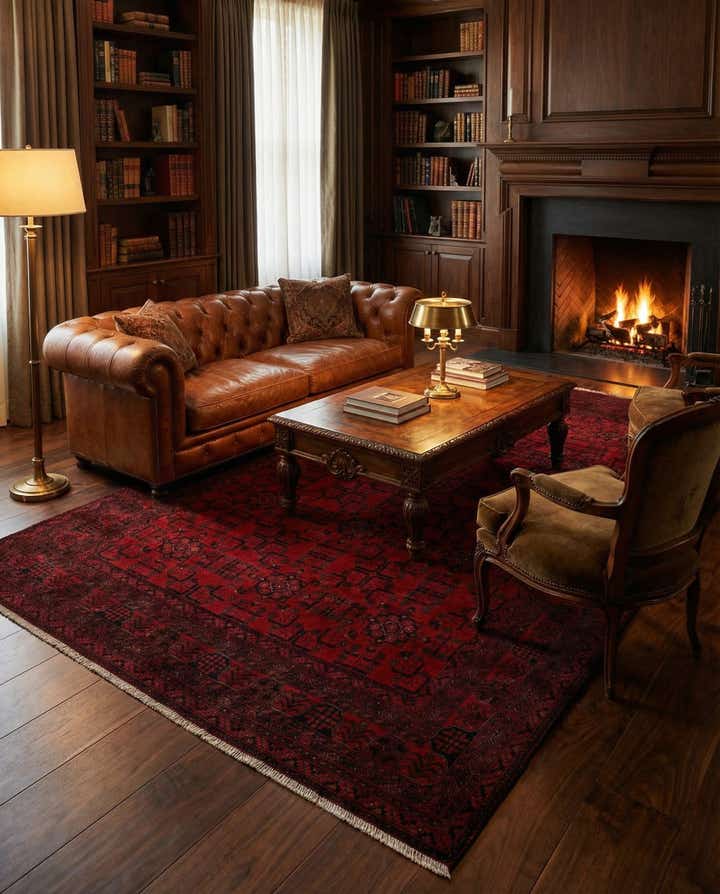 6' 7 x 9' 10 Hand Knotted Khal Mohammadi Wool Rug