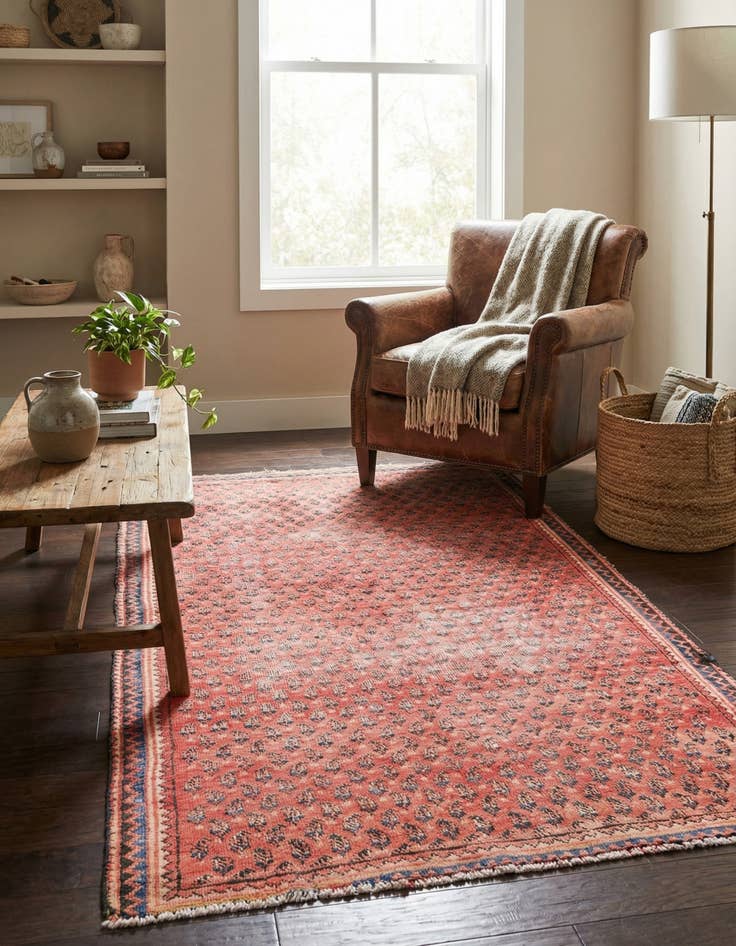 Detail image of 3' 4 x 6'  Hand Knotted Ultra Vintage Persian Wool Rug