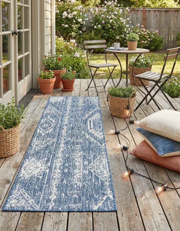 2' x 6' Easy-Clean Bohemian Indoor / Outdo...
