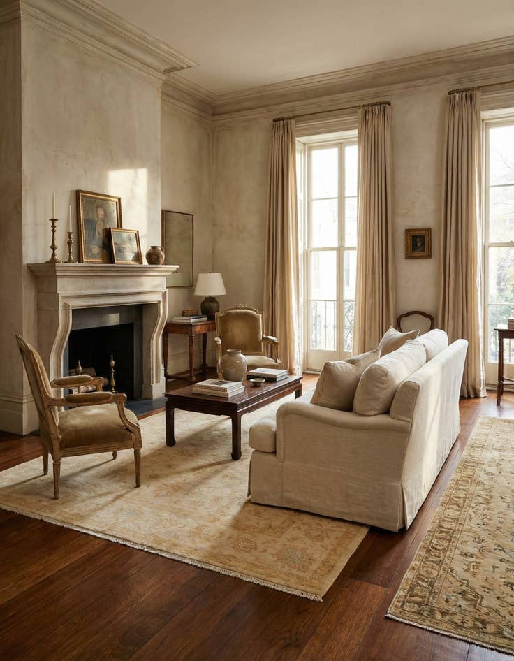 Detail image of 6' 8 x 9' 11 Ziegler Wool Rug