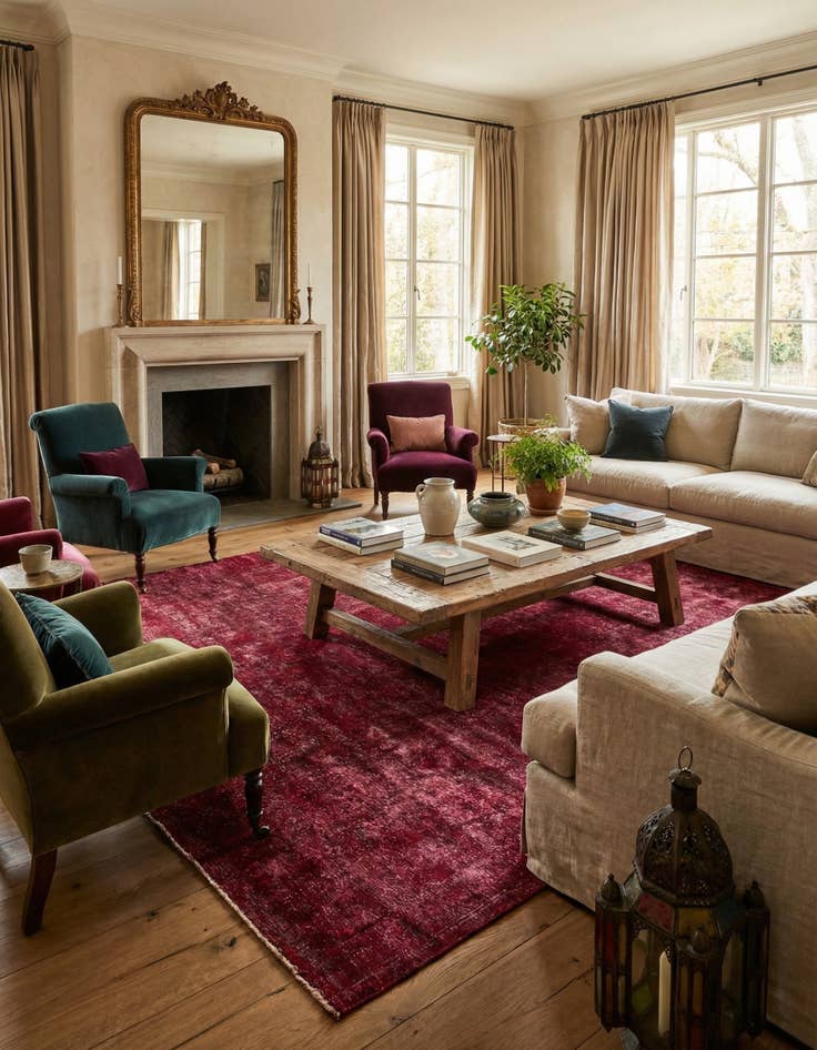 Detail image of 9' 2 x 12' 3  Hand Knotted Ultra Vintage Persian Wool Rug