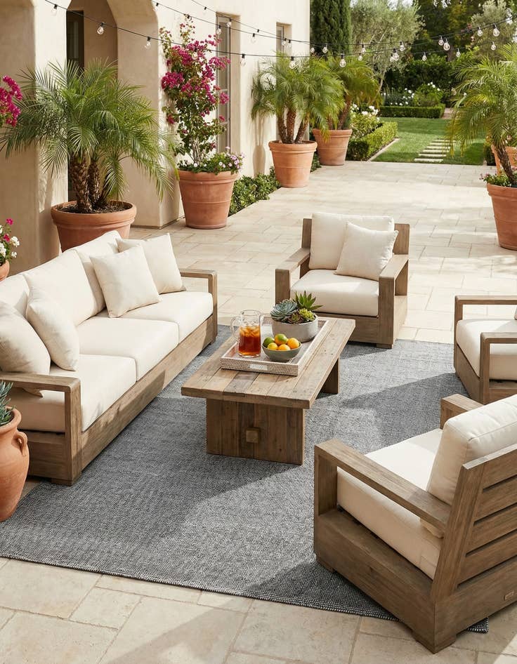 Detail image of 10' x 14' 1  Washable Jill Zarin Palm Springs Indoor / Outdoor Rug