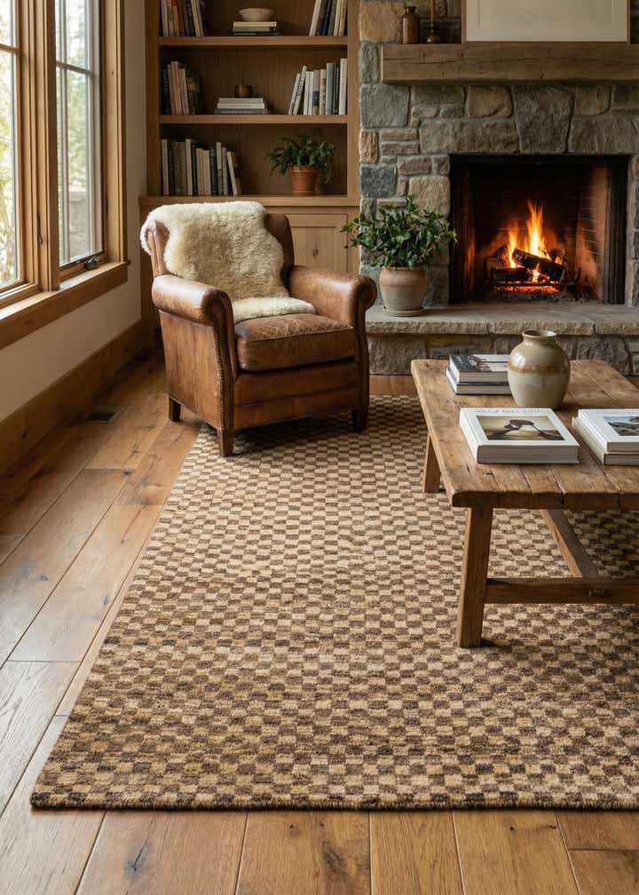 5' 1 x 6' 3 Hand Knotted Kashkuli Gabbeh Oriental Wool Rug