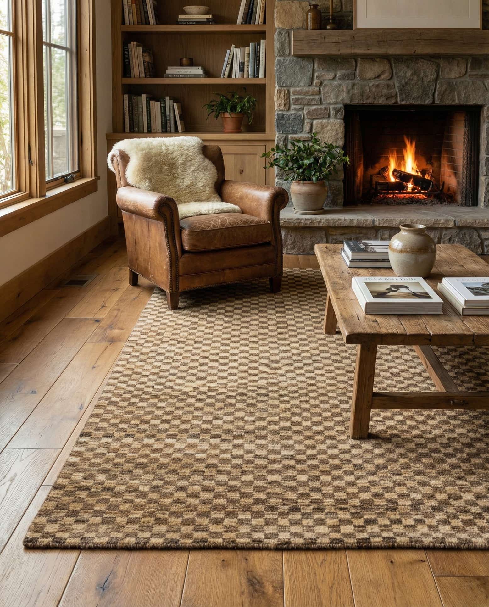 5' 1 x 6' 3 Hand Knotted Kashkuli Gabbeh Oriental Wool Rug