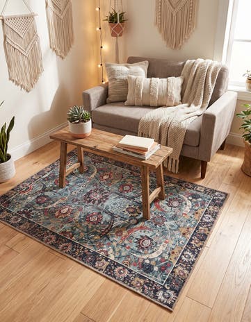 3' 6 x 5' 6 Washable Timeless Rug