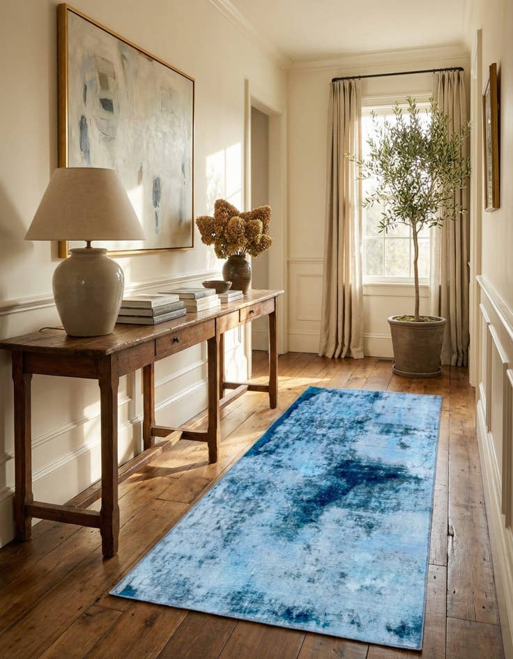 Detail image of 4' 2 x 7' 6  Hand Knotted Ultra Vintage Persian Wool Runner Rug