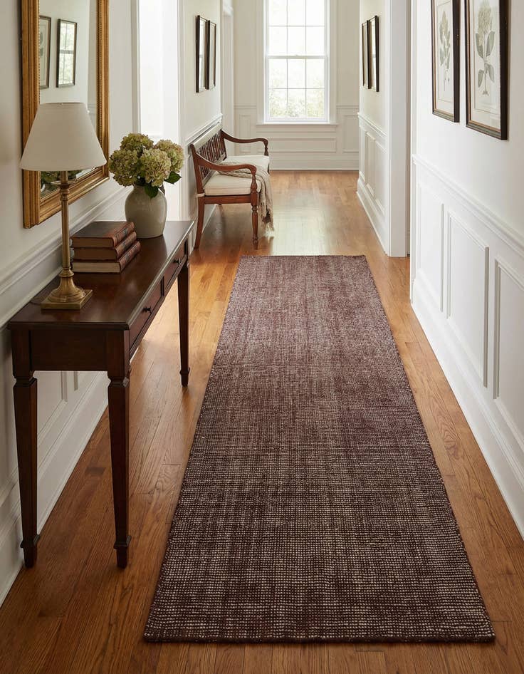 Detail image of 2' 7 x 10'  Hand Woven Jill Zarin English Manor Wool Runner Rug