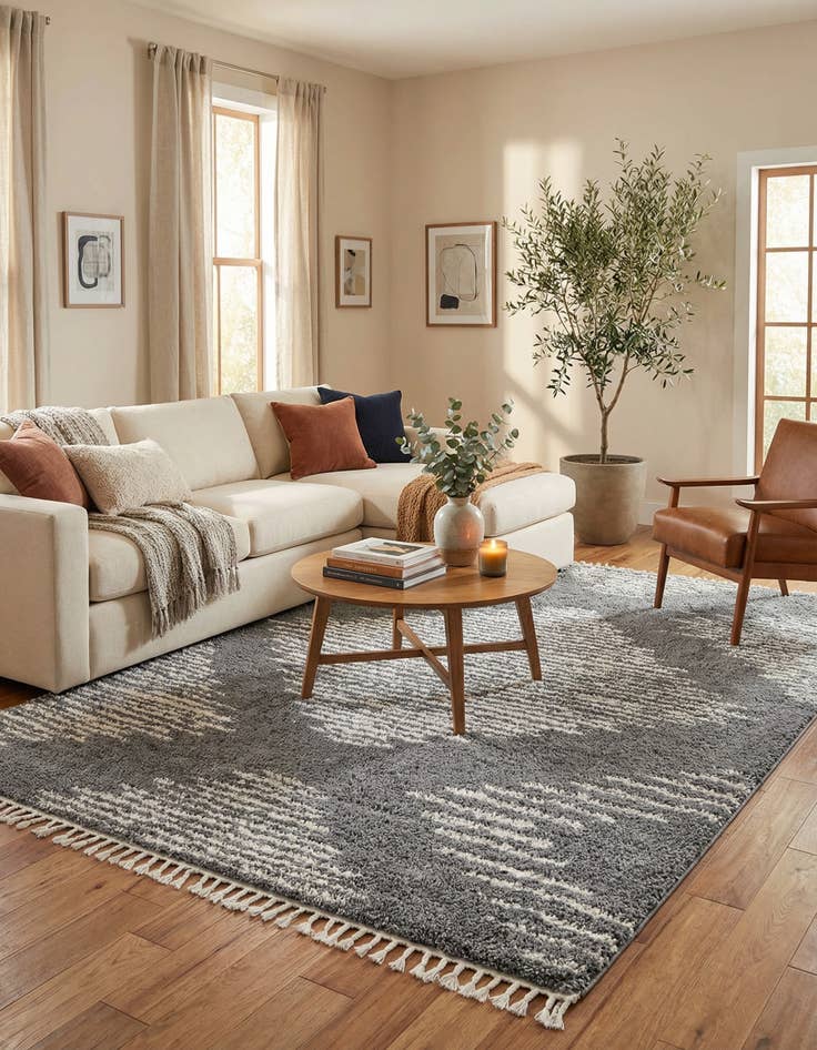 Detail image of 9' x 12' Serenity Shag Rug