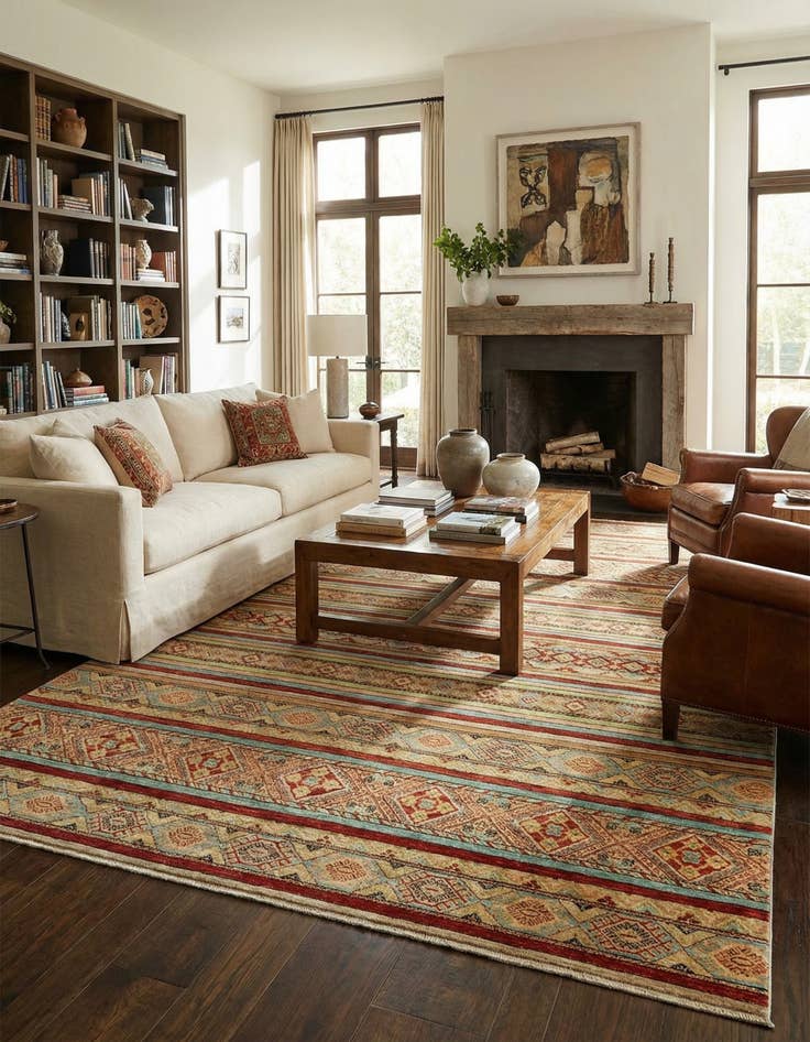 Detail image of  8' 2 x 10' 9  Hand Knotted Ariana Ziegler Rug