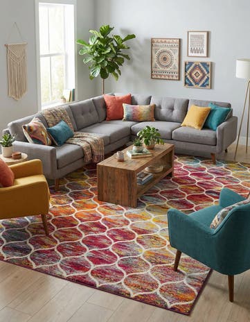 Lattice Frieze Rug