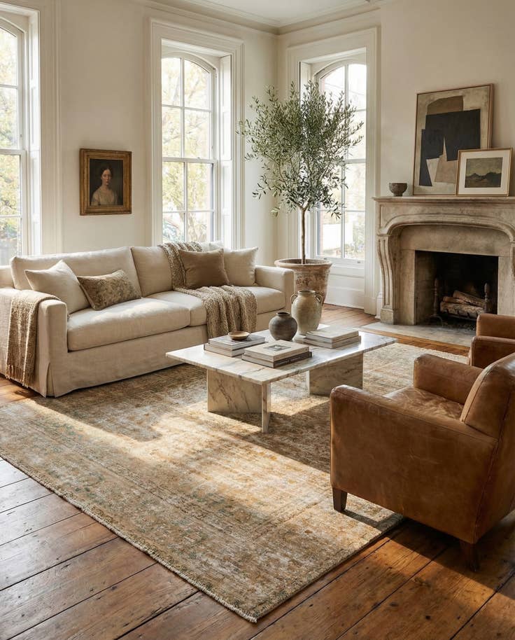 Detail image of 8' 8 x 11' 10 Hand Knotted Ultra Vintage Persian Wool Rug