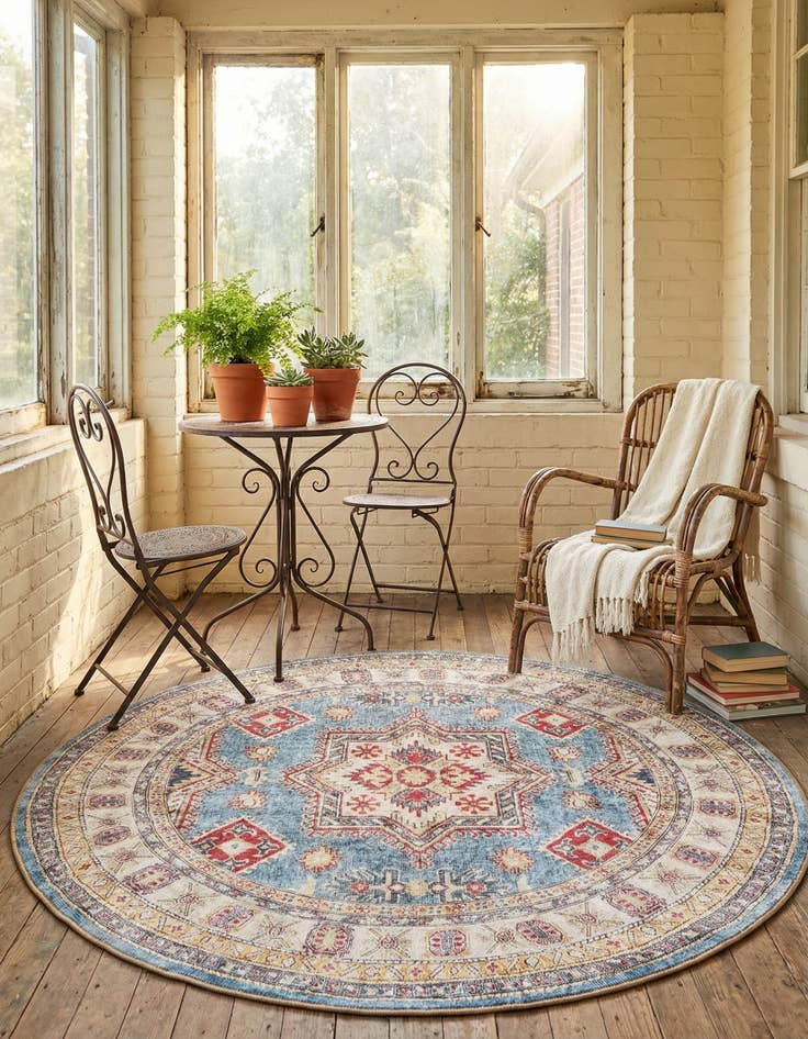 Detail image of 5' 1 x 5' 1 Timeless Round Rug