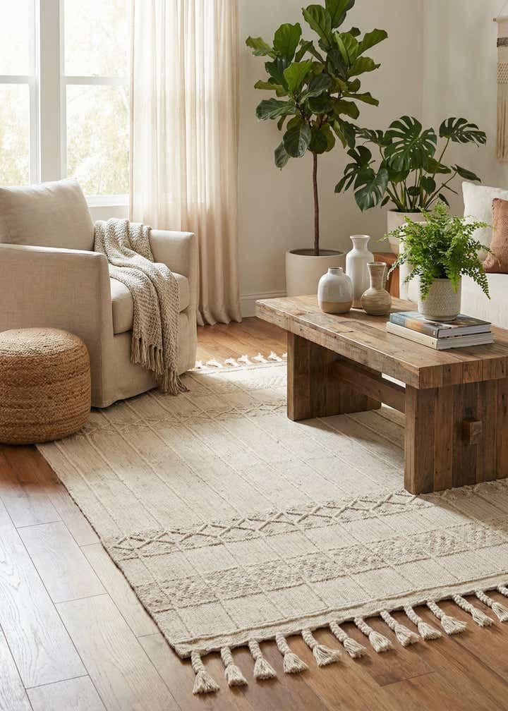 4' 1 x 6' 1 Easy-Clean Eco Bohemian Indoor / Outdoor Rug