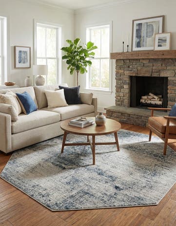 Blue Finsbury Octagon Rug