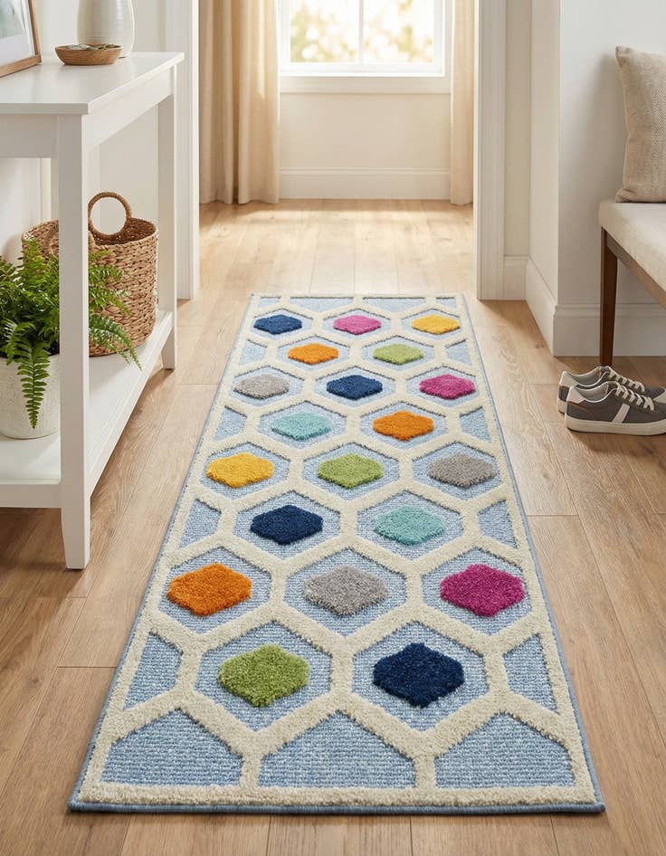 Detail image of  2' x 6'  Washable Aruba Indoor / Outdoor Runner Rug