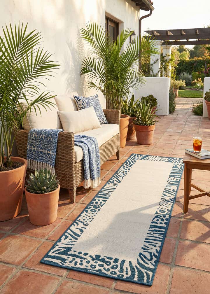 2' x 6' Easy-Clean Safari Indoor / Outdoor Runner Rug