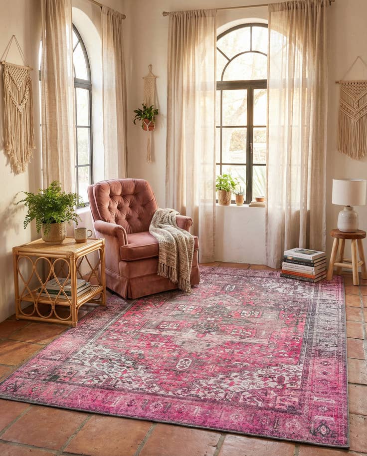 Detail image of 8' 4 x 12' Washable Timeless Rug