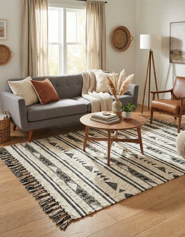 6' 1 x 9' Hand Woven Arizona Wool Rug
