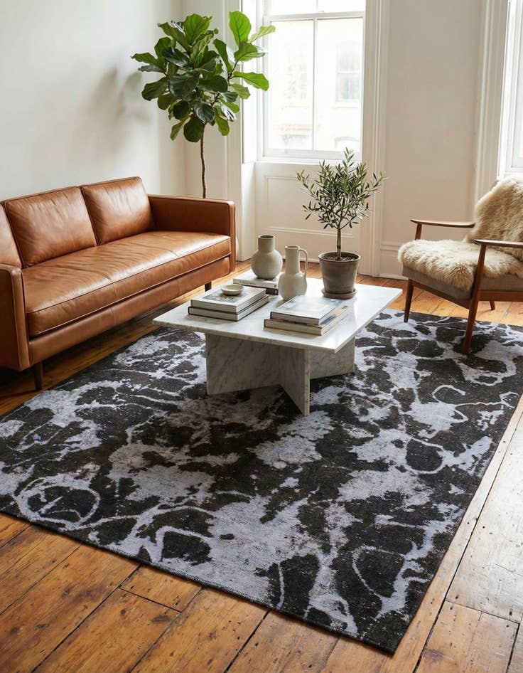 Detail image of 6' 3 x 8' 3  Hand Knotted Ultra Vintage Persian Wool Rug