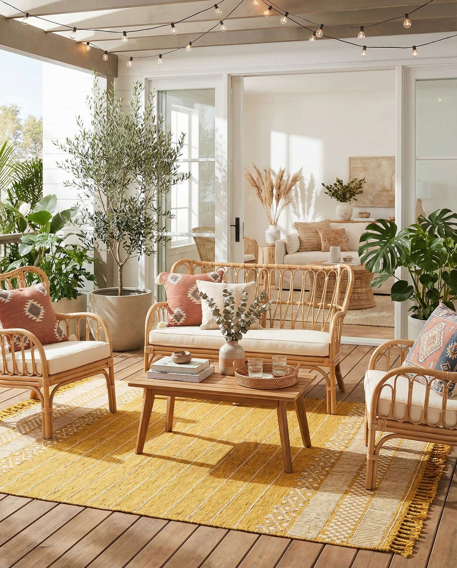 7' 10 x 10' Easy-Clean Eco Bohemian Indoor / Outdoor Rug