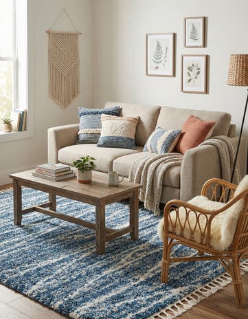 5' 3 x 8' Serenity Shag Rug